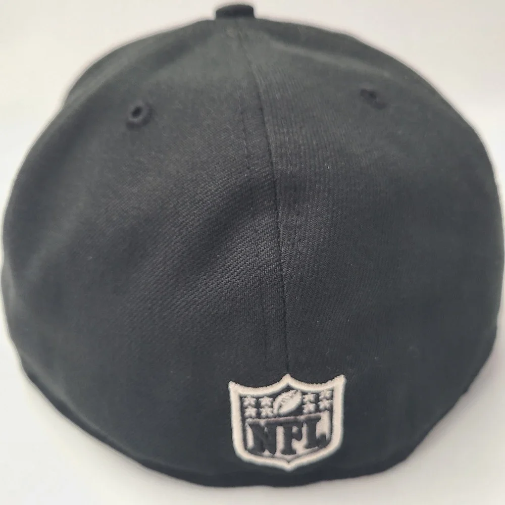 Green Bay Packers Hat Fitted 7 1/2 New Era 59Fifty Black‎ White NFL Football Men
